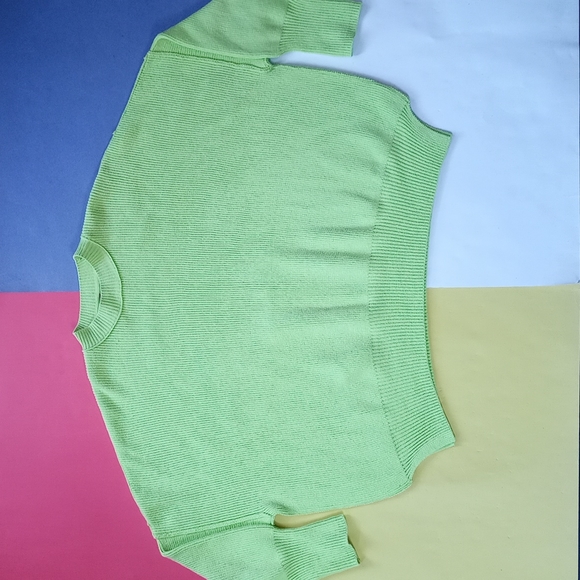 Easy Street Green Oversized Tunic Sweater Free People